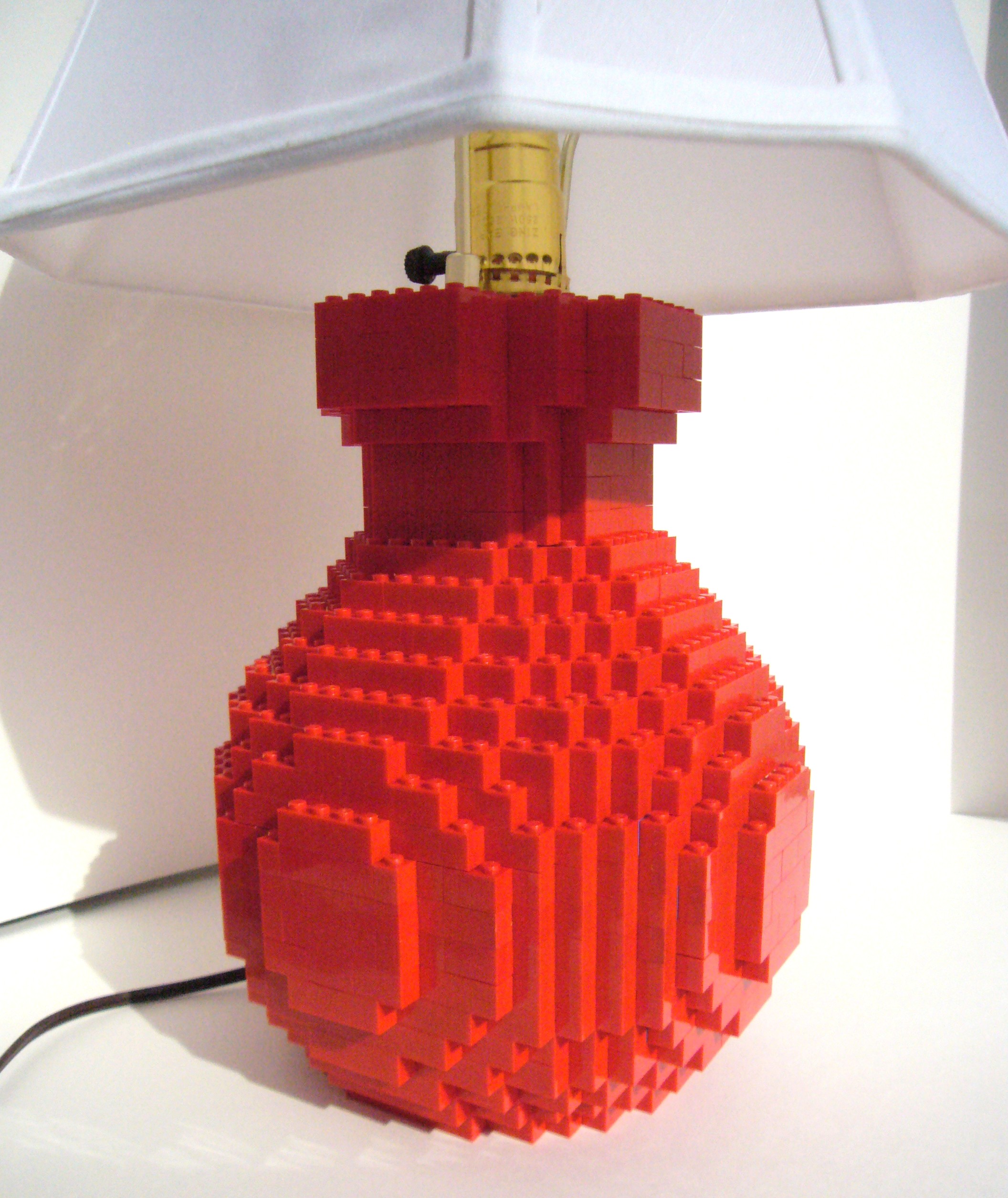 lego brick lamp