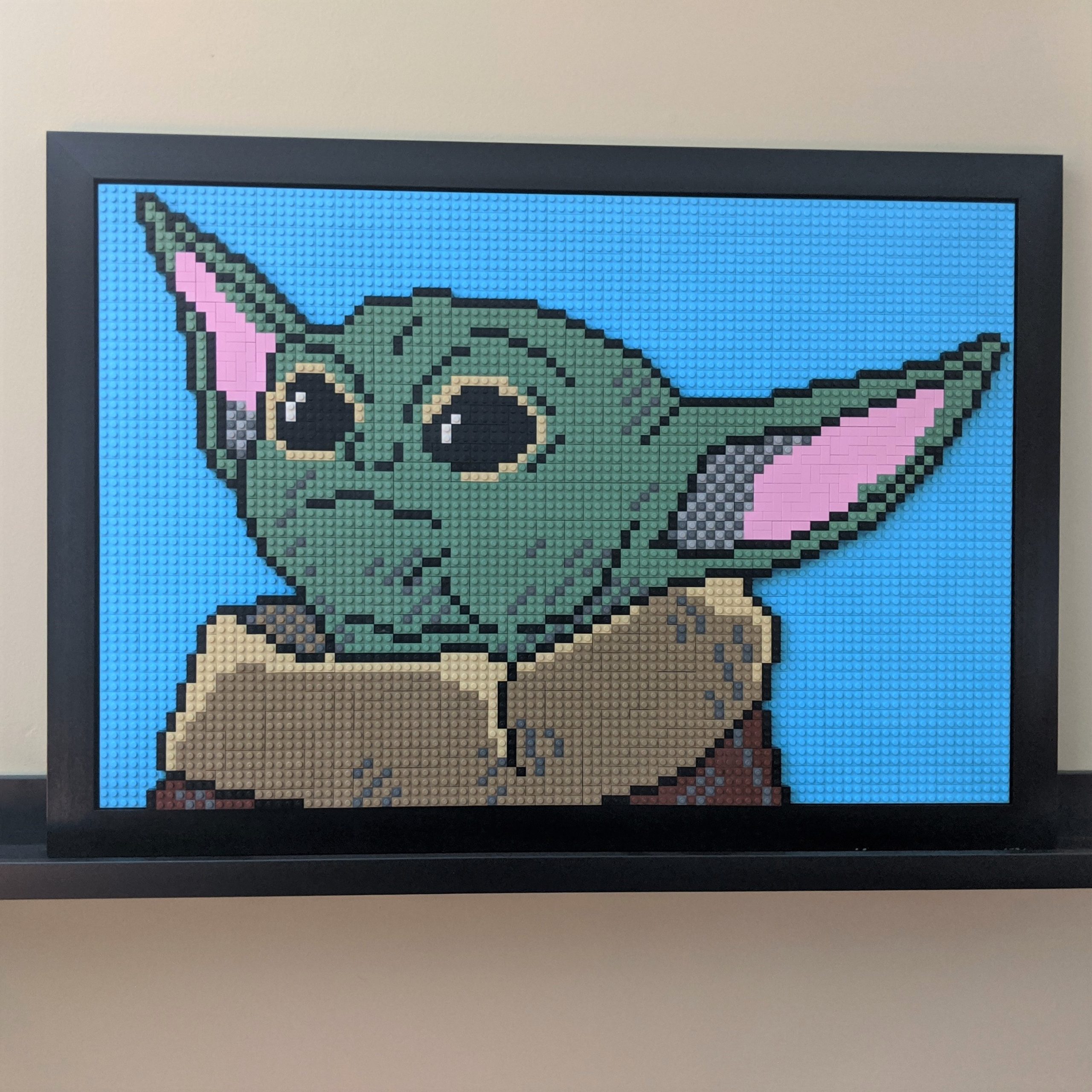 Custom good Art Star Wars Baby Yoda Mosaic